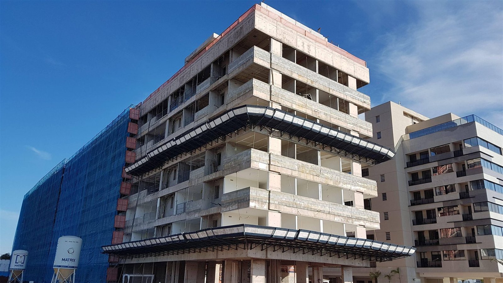 Edifício em construção durante acompanhamento técnico