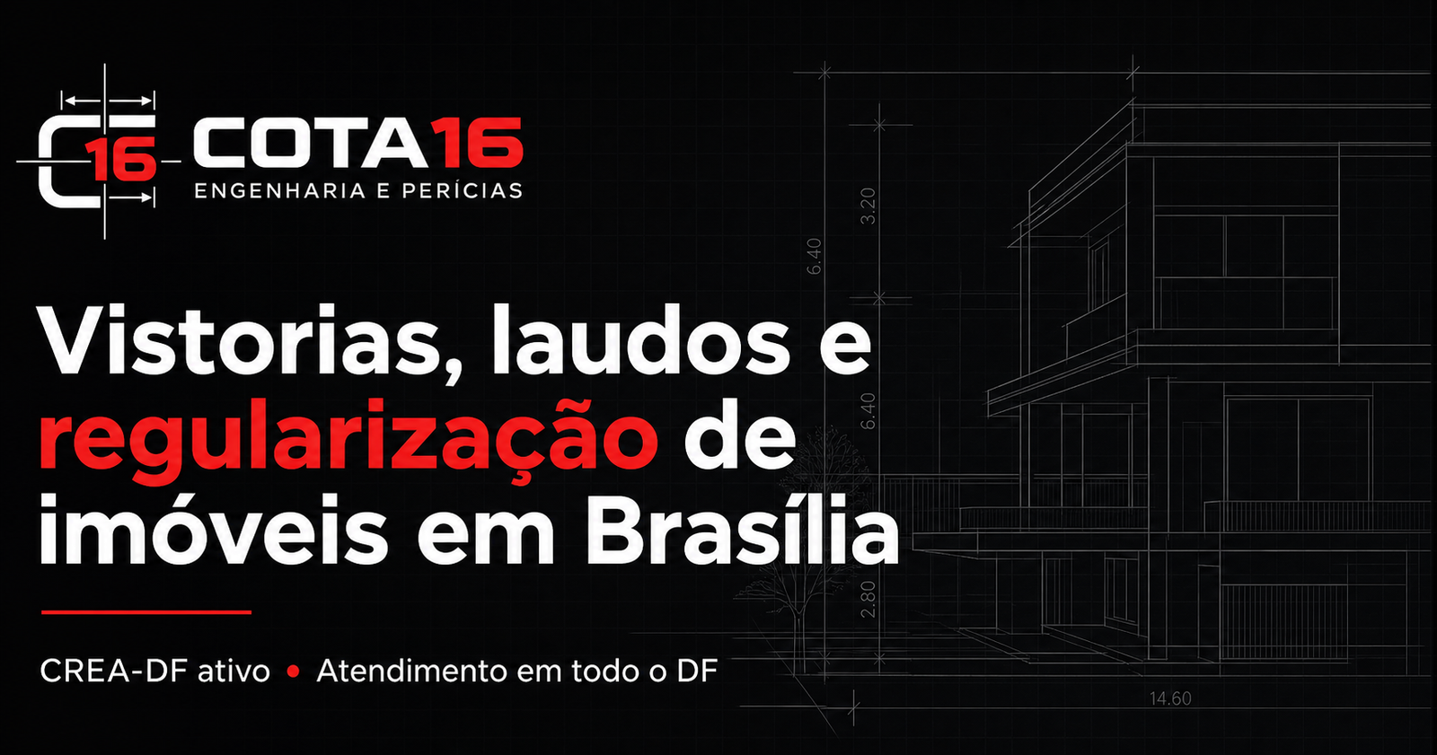 COTA16 Engenharia e Perícias - vistorias, laudos e regularização de imóveis em Brasília